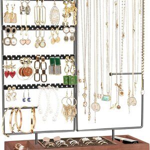 Jewelry Organizer Stand Earring Holder Organizer, 6 Tiers Earring Organizer Tree